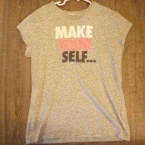 Girls Gray Nike T-Shirt